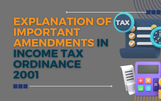 amendments in income tax ordinance 2001